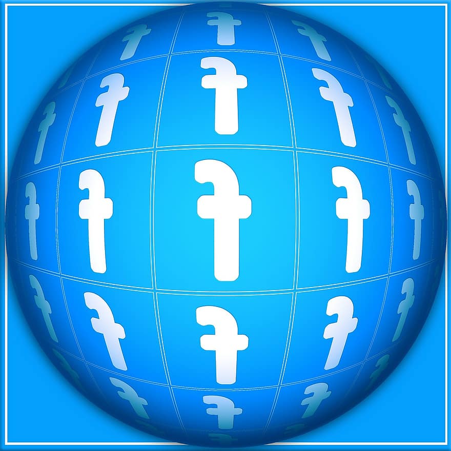 Facebook, globo, correo electrónico, bola, tierra, mundo, a, correo, Noticias, Internet, electrónica