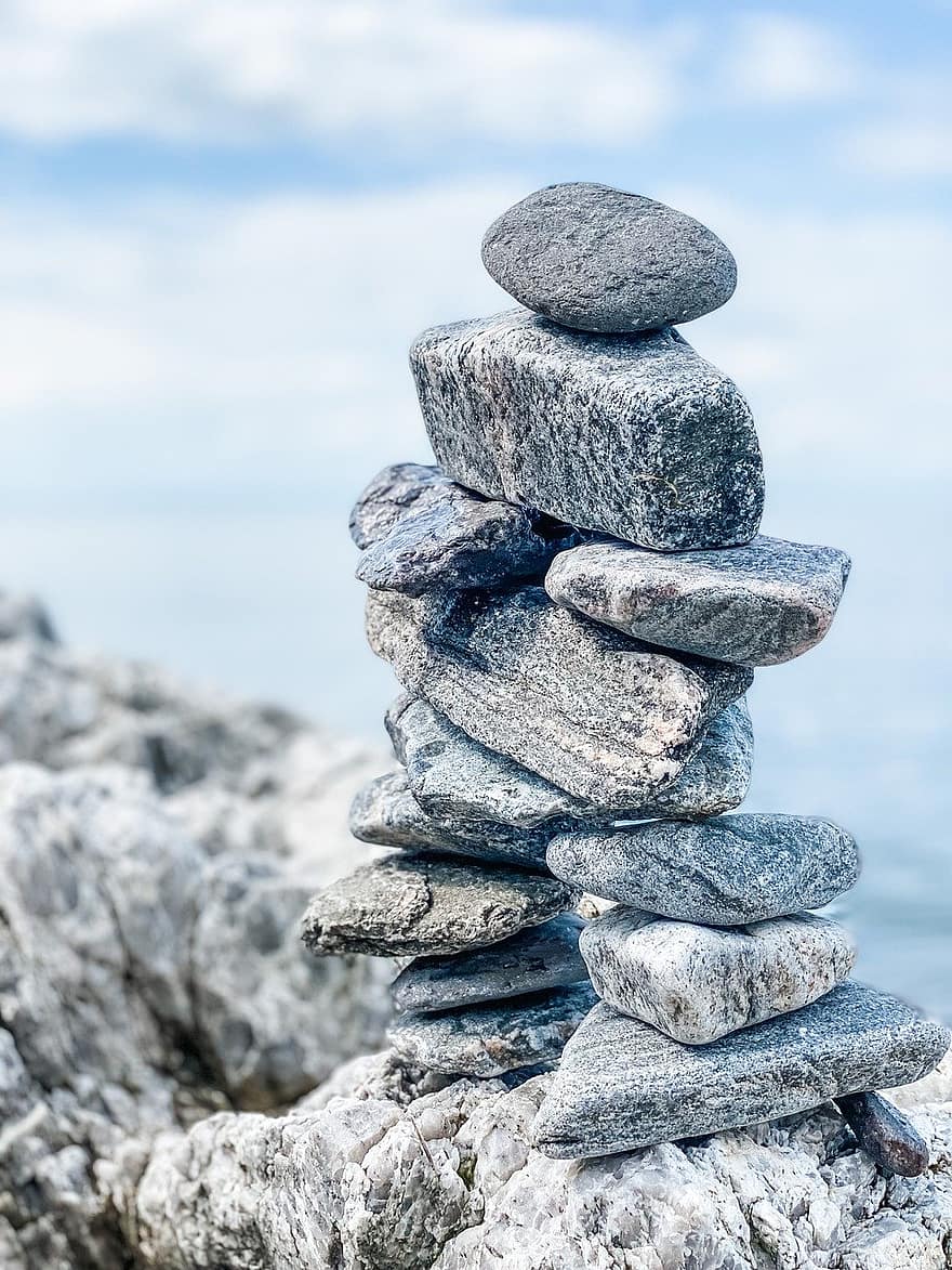 stones, rock, balance