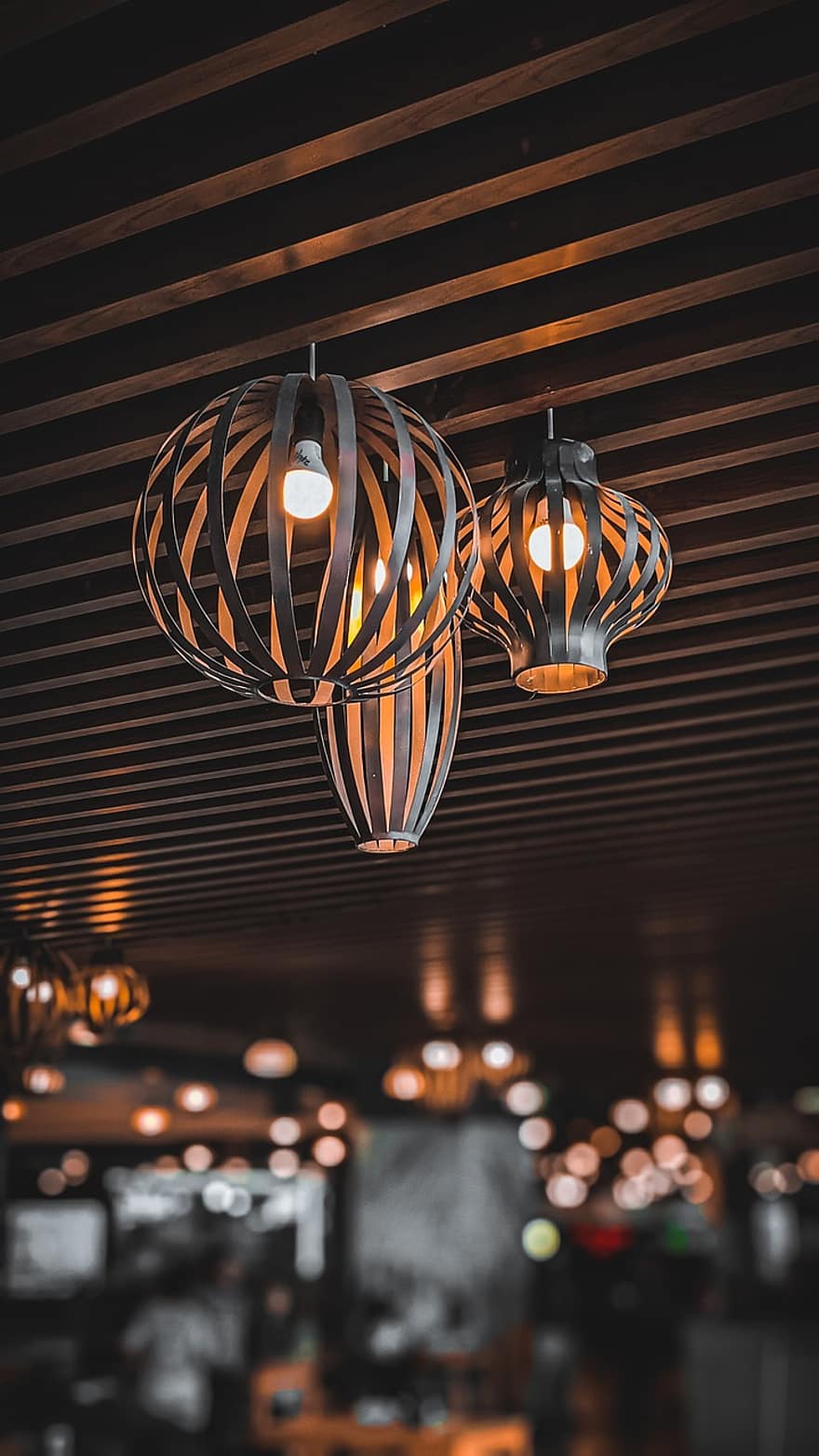 lampadari, interior design, illuminazione, ristorante
