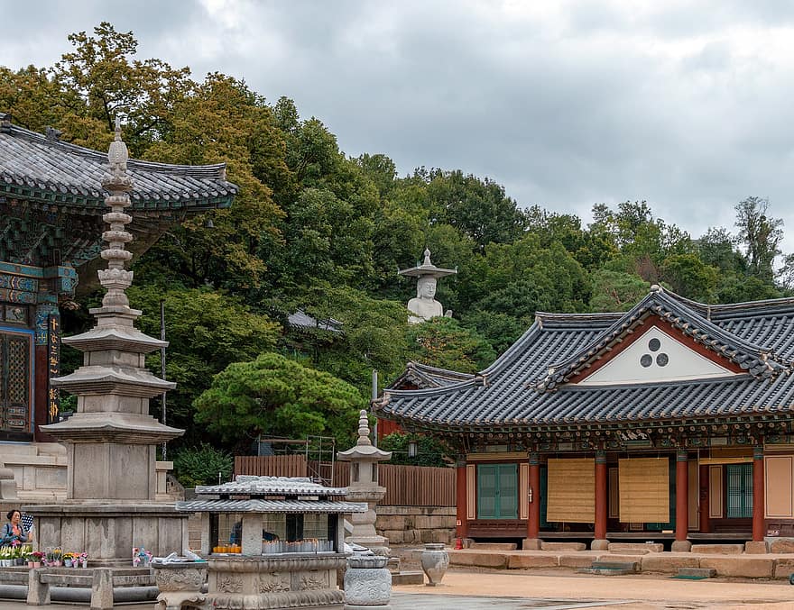 Bongueunsa, šventykla, budizmas, Seulas, religija, vera, Korėja, architektūra, kultūrą, kelionė, turizmą