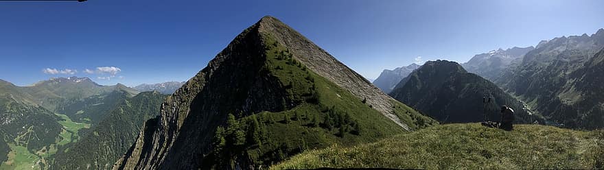 halt, alpine Route, Alpen, gehen, Himmel, Oberteile, Ausflüge, Wandern, Berge, Natur, Wolken