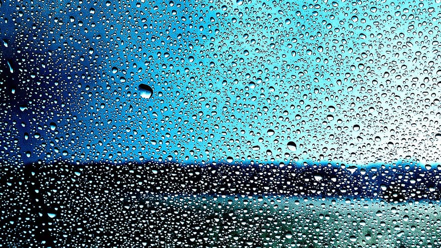 Drops, Raindrop, Rain, Water, Disc, Weather, Window
