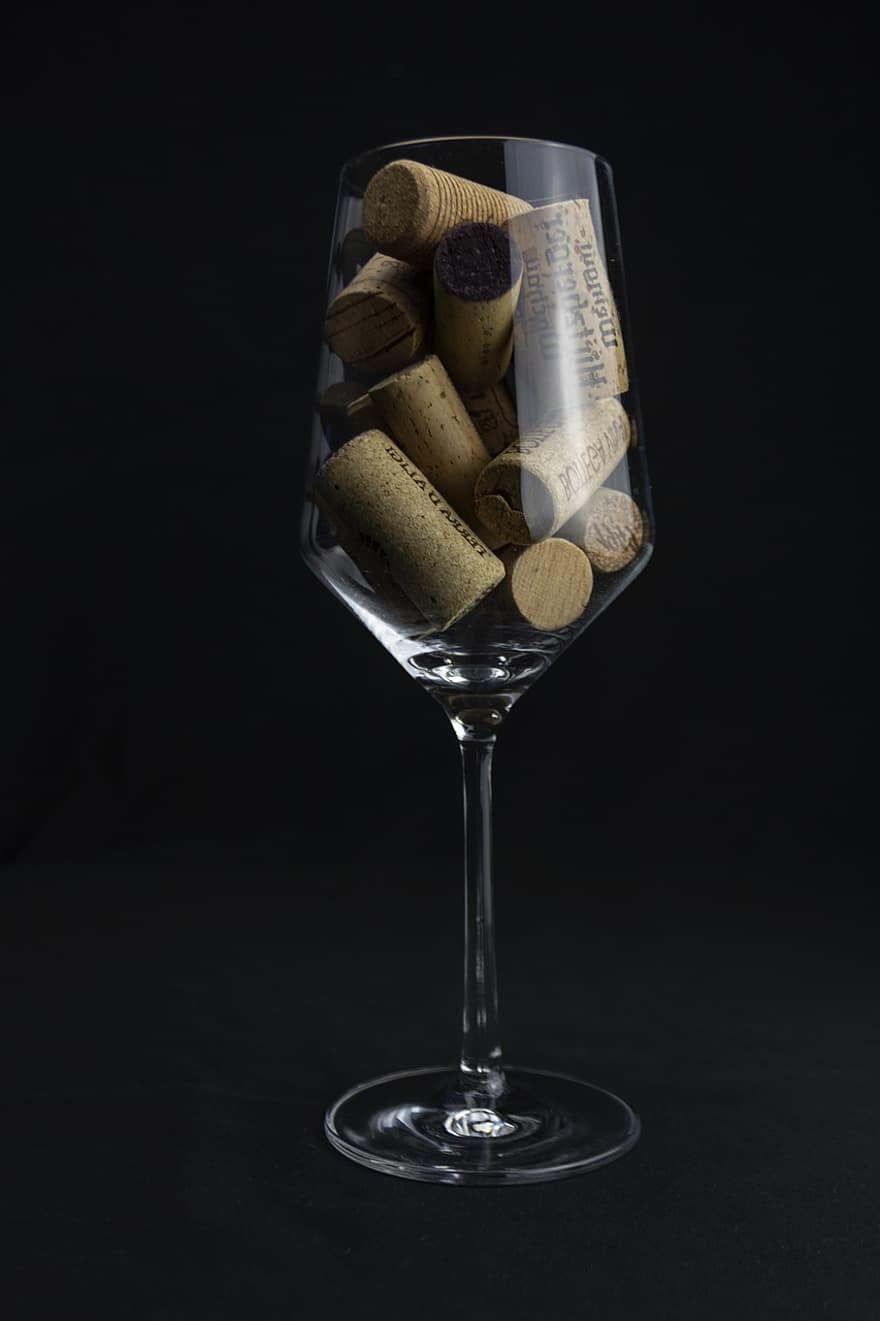 코르크, 와인 코르크, 와인 잔