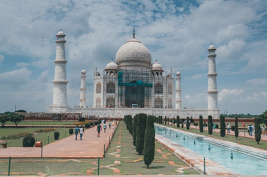 Indie, chrám, Taj Mahal, architektura, slavné místo, minaret, náboženství, kultur, venku, duchovno, cestovní ruch