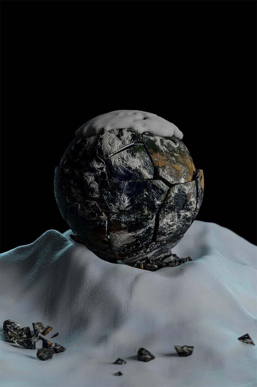 изменението на климата, земя, екологична катастрофа, планета, замърсяване на околната среда, пространство, космическо пространство, астрономия, вселена, парников ефект, 3D визуализация