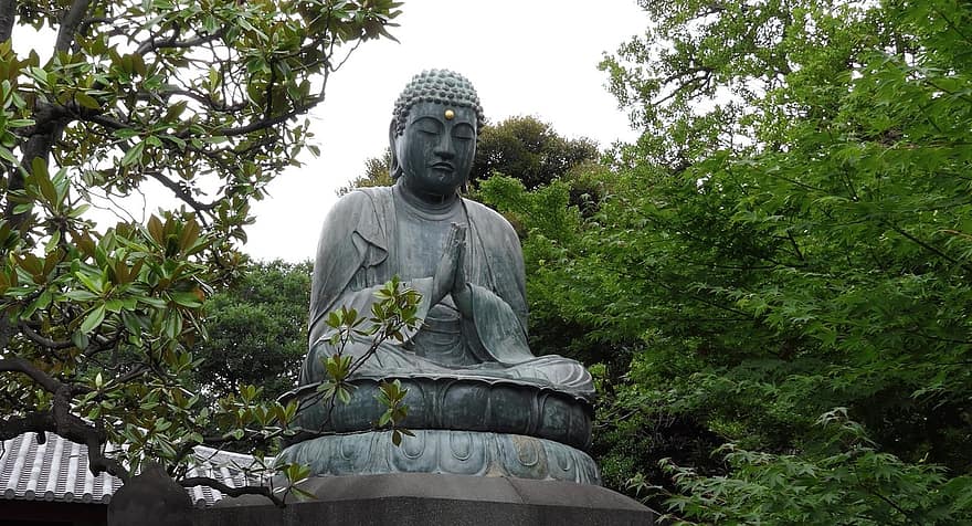 Budda, statua, Japonia, Azja, buddyzm