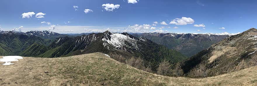 Pizzo Della Bassa, Ελβετία, αλπική διαδρομή, Άλπεις, αλπικός, πεζοπορία, βουνά, φύση, τοπίο, πανόραμα, κορυφή