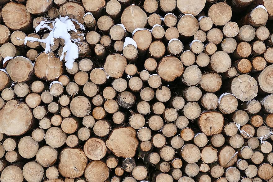 hout, logs, stam, brandhout, Stukken hout, brandstapel, houten, bosbouw, structuur, ontbossing