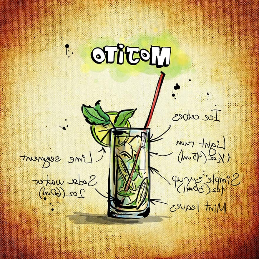 Mojito, Cocktail, Drink, Alcohol, Recipe, Party, Alcoholic