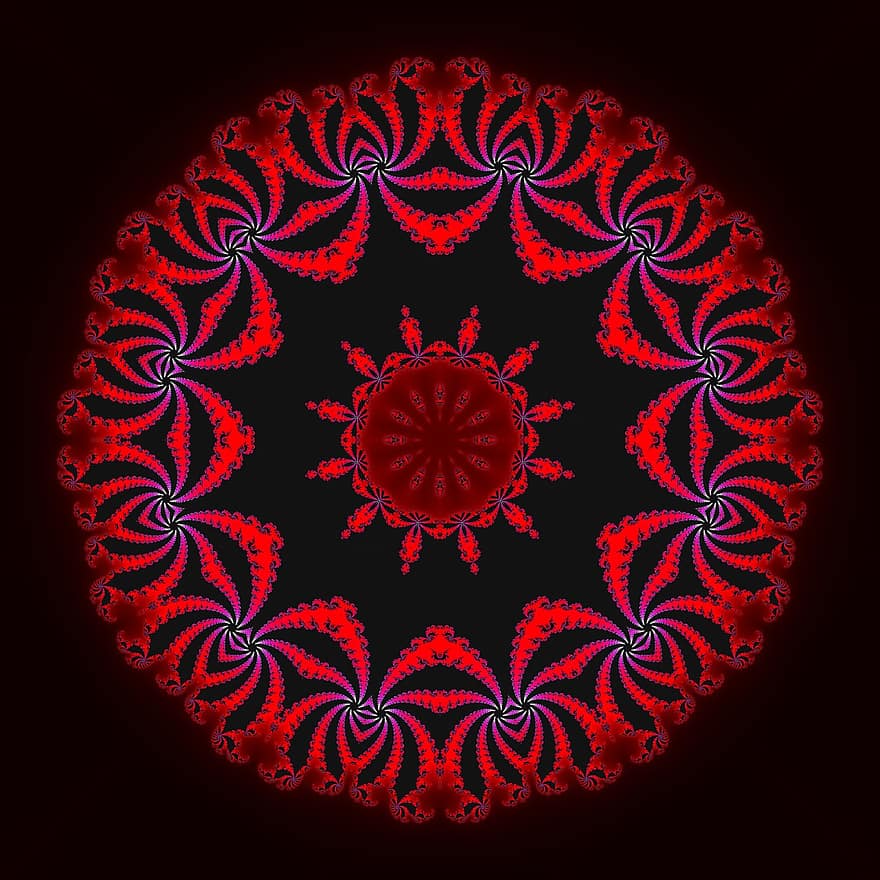 Mandala, fractal art, fractal, abstrakti