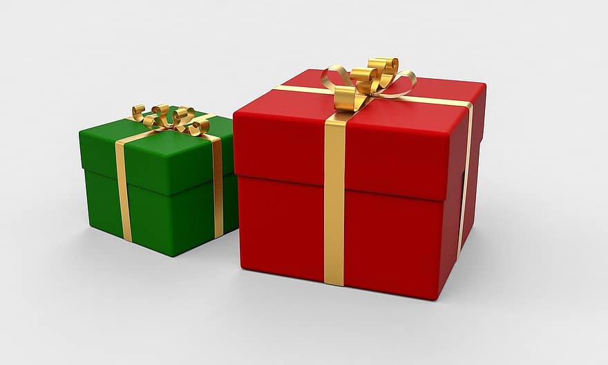 présente, des boites, cadeaux, paquets, papier cadeau, Cadeaux de noël, cadeaux de Noël, coffrets cadeaux, cadeaux d'anniversaire, Cadeaux d'anniversaire, 3d