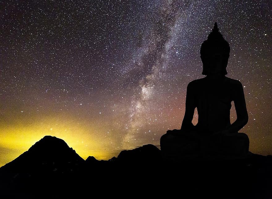 Βούδας, βουδισμός, Διαλογισμός, θρησκεία, φιγούρα, Ασία, πιστεύω, fernöstlich, Θιβέτ, σύμπαν, Γαλαξίας
