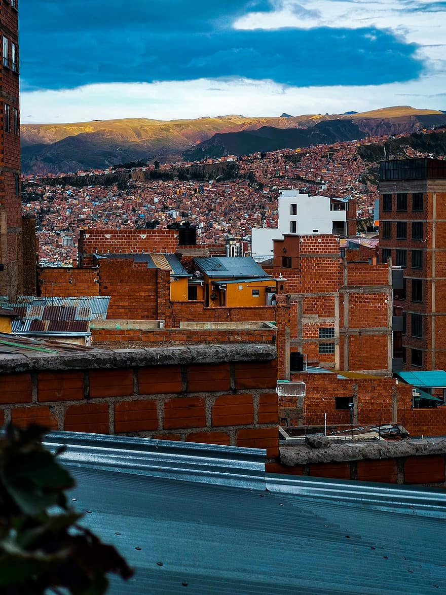 město, cestovat, cestovní ruch, Bolívie, hora, panoráma města, střecha, architektura, exteriér budovy, stavba, slavné místo
