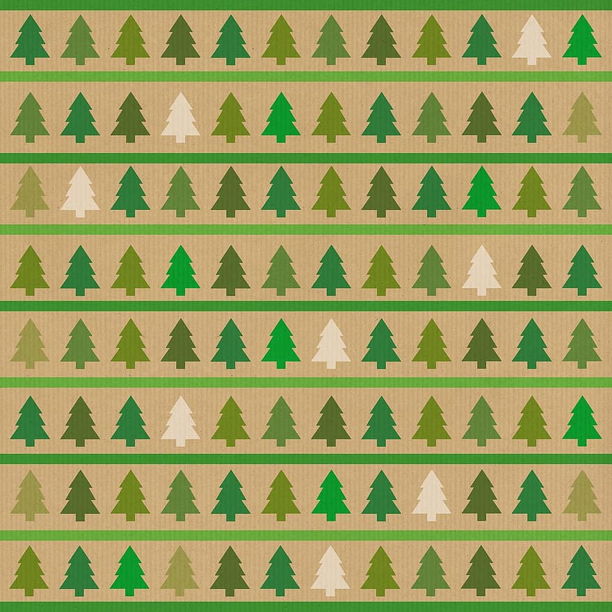 Hintergrund, Weihnachtsbäume, Weihnachten, Kiefern, Nadelbäume, Muster, Scrapbooking, Sammelalbum