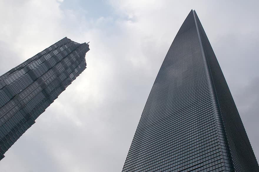 skyskrapere, bygninger, moderne bygninger, høyhus, boligbygg, kontorbygg, Urban, by, shanghai