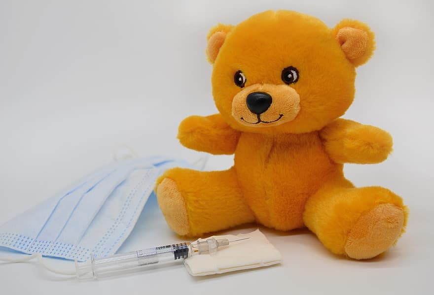 boneka beruang, vaksinasi flu, flu, injeksi, vaksinasi, kesehatan, covid-19, Vaksinasi Wajib, korona, delta, Omikron