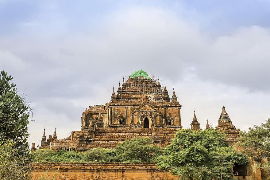 myanmar, burma, bagan, templo, pagode, herança, viagem
