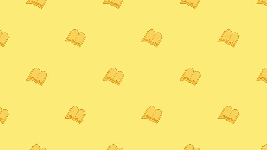 livro, amarelo, fundo, padronizar, livros, de volta à escola, escola, Aprendendo