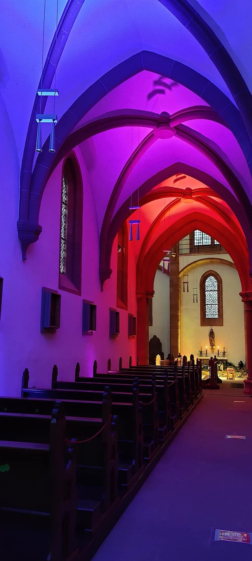 stiftskirche ، الكنيسة Ollegiate ، هندسة معمارية ، كنيسة ، دين ، أضواء ، amöneburg