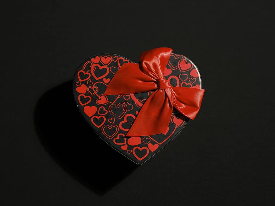 Valentýn, Dárek na Valentýna, současnost, dárek, Dárková krabička, výzdoba, Pozadí