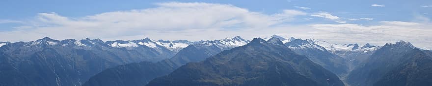 Berge, Natur, Reise, Erkundung, draußen, Alpen, Panorama, Salzburg