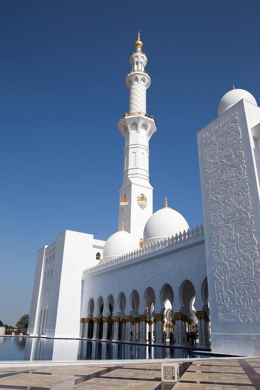 Hazme, arquitectura, mezquita, cielo, abu, religión, mezquita de abu dhabi, Alá, árabe, Arábica, edificio