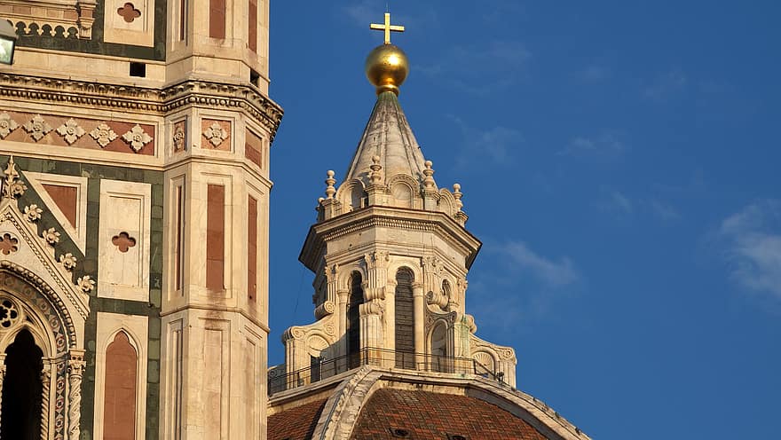 църква, архитектура, фасада, външност, Европа, пътуване, туризъм, Санта Мария дел Фиоре, купол, християнство, известното място