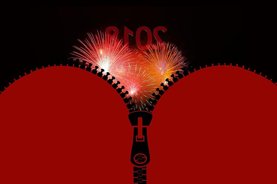 zip, calendar, ziua de anul nou, Anul Nou, 2018, sylvester, focuri de artificii, an, situațiile financiare anuale, sărbători