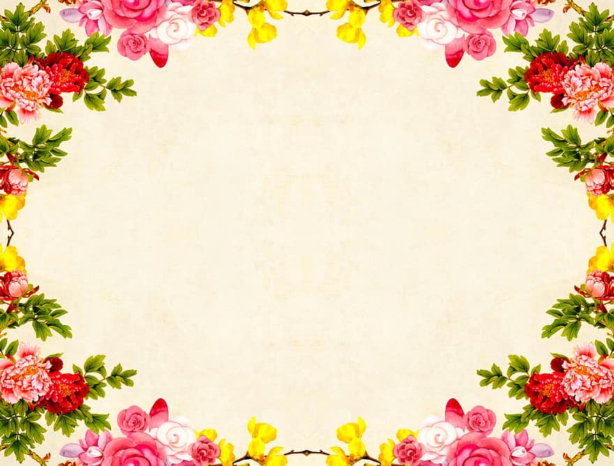 Blume, Hintergrund, Blumen-, Jahrgang, Rosen, Strauß, Cluster, Blatt, Dekoration, Papier-, Scrapbooking