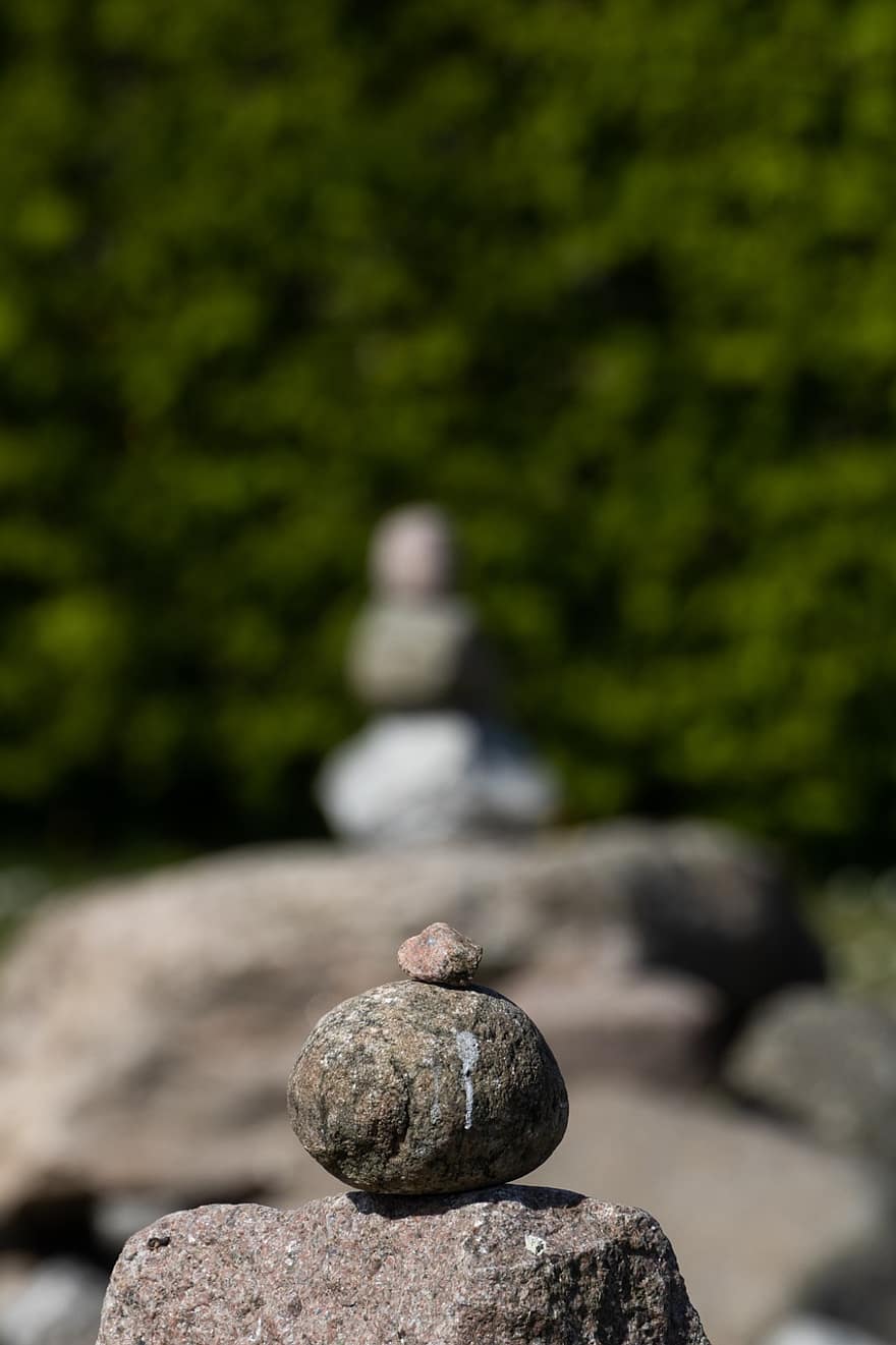 Cairn, pila de pedra, roques, pedres, fons, equilibri, harmonia, la consciència, naturalesa