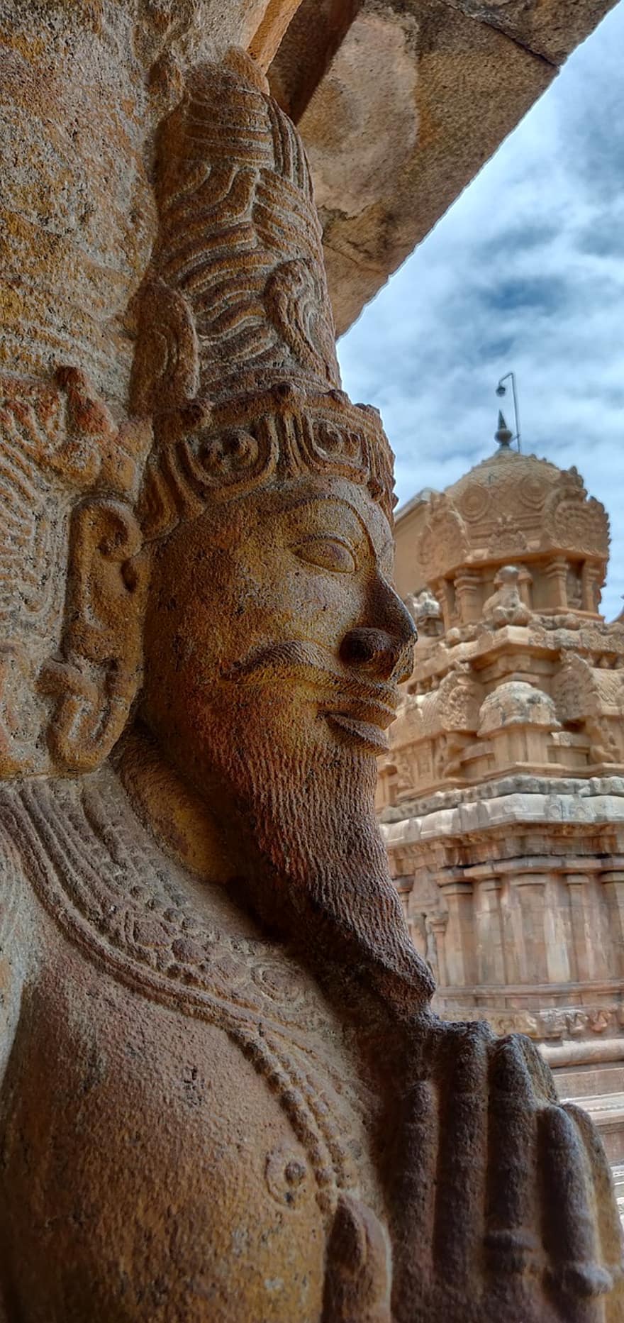 arquitectura, escultura, estàtua, Índia, tamilnadu, històric, temple, Shiva, temple gran, thanjavur, cultures