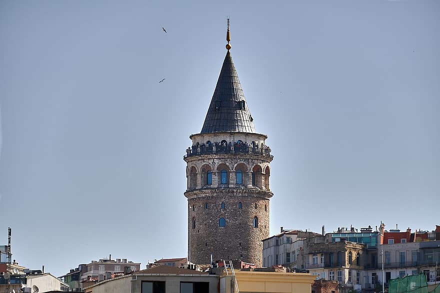 la tour, Istanbul, galata, bâtiment, architecture, tourisme, endroit célèbre, extérieur du bâtiment, l'histoire, religion, paysage urbain
