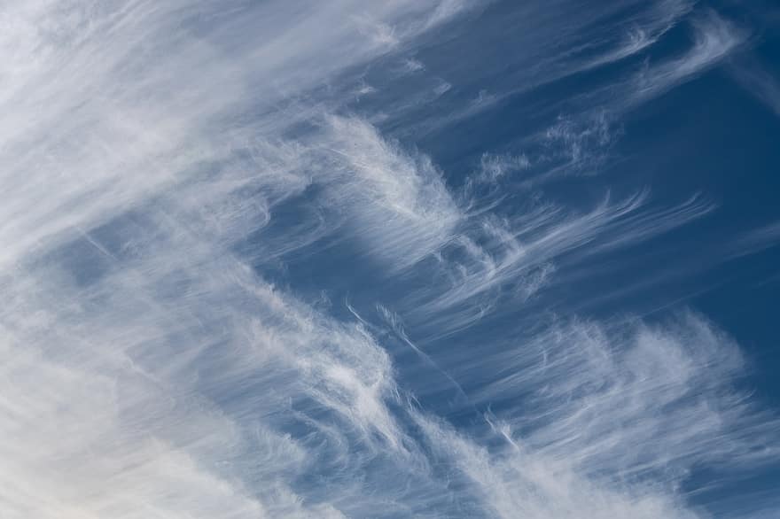 Wolken, Weiß, Blau, Wolkengebilde, Pixabay Foto, zart, Diagonalen, Pixabay, Muster, Himmel