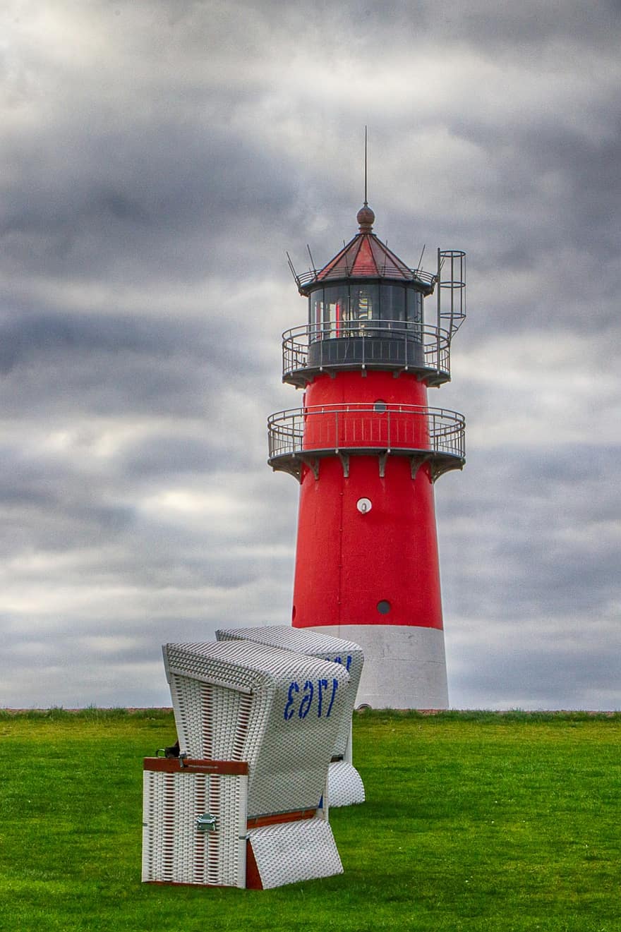 маяк, Северное море, Büsum, берег