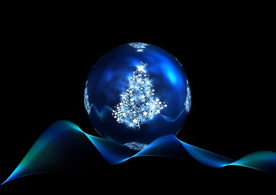 Navidad, árbol de Navidad, fondo, estructura, azul, negro, motivo, motivo navideño, copos de nieve, adviento, árbol