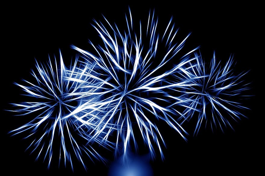fogos de artifício, Véspera de Ano Novo, dia de Ano Novo, colorida, cor, chuva de faíscas, foguete, pirotecnia, noite