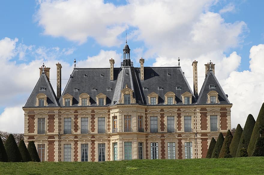 Chateau De Sceaux, paris, arkitektur, slott, parkera, antony, Avdelningsgård av Sceaux