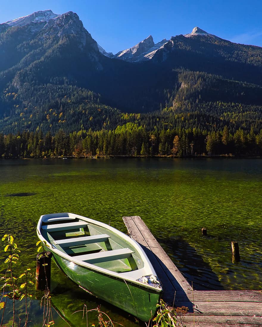 лодка, езеро, кану, приключение, планини, природа, гребна лодка, вода, пътуване, проучване, планина