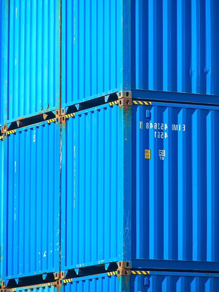 Container, Stapel, Hafen, Versand, Export, Transport, Industrie, Ladung, einführen, Waren, Handel