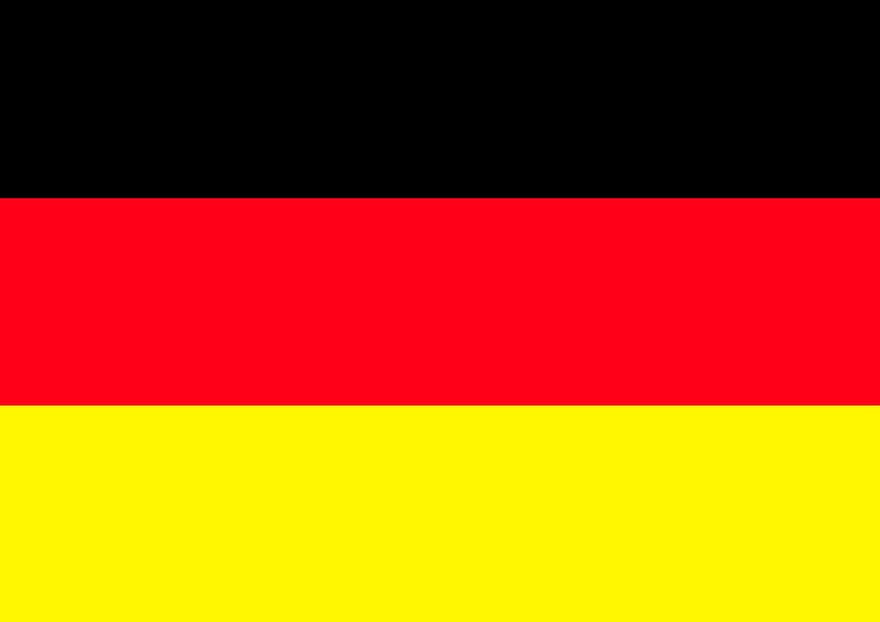 Duitsland, vlag, zwart rood goud, voetbal, nationale kleuren, Europa, wereldbeker, Frankrijk, berlijn, huis, trots