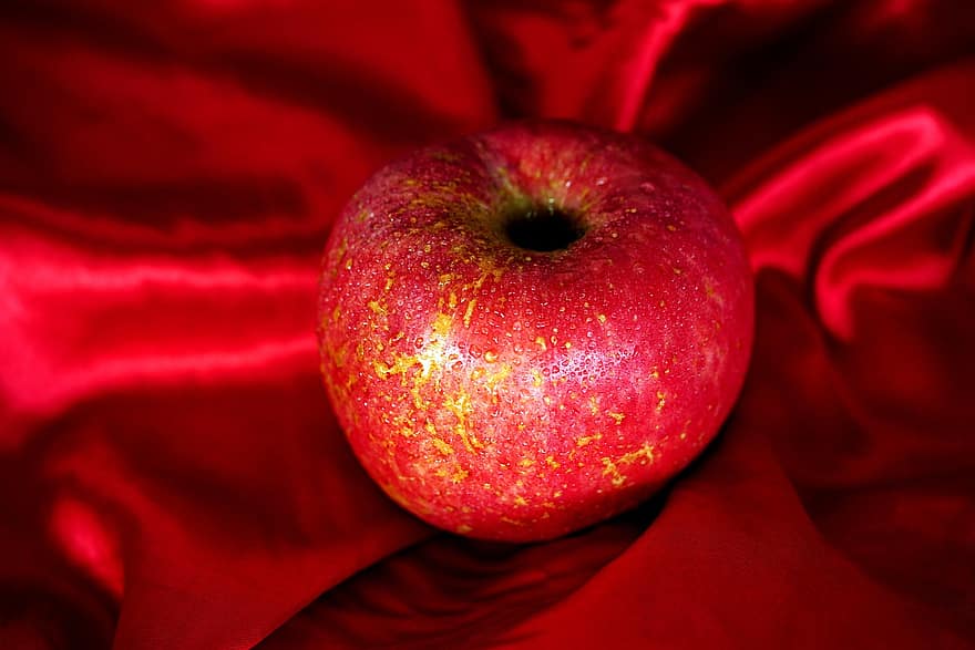 gyümölcs, alma, organikus, Kínai újévi szezon, közelkép, élelmiszer, frissesség, érett, háttérrel, Az egészséges táplálkozás, ínyenc