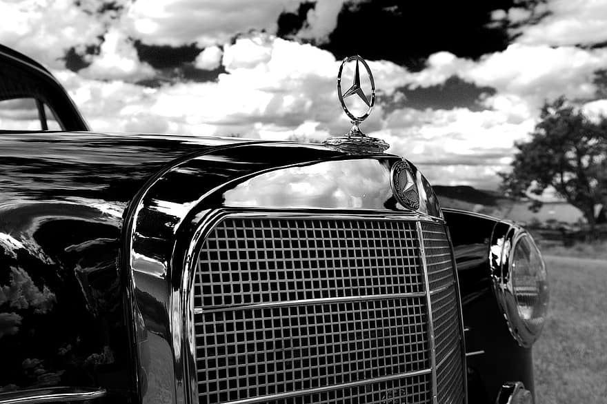 Car, Vehicle, Auto, Vintage, Antique, Front, Mercedes, Oldtimer, Daimler