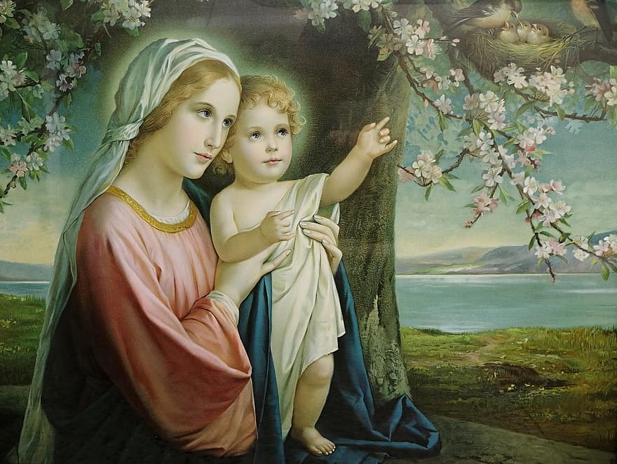 Maryja Dziewica, chrześcijaństwo, katolicyzm, Mary i Jezus, religia