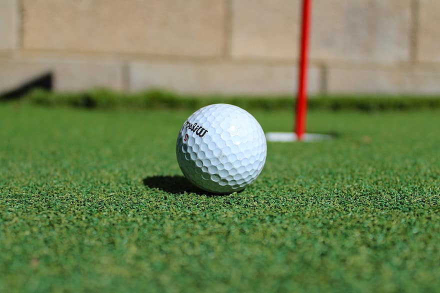 le golf, balle de golf, terrain de golf, vert, sport, ballon, herbe, fermer, couleur verte, trou, loisirs