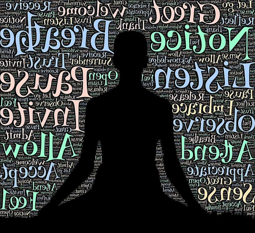medytacja, obecność, duchowy, porozumiewanie się, porozumieć się, kontakt, medytować, spokojny, kobieta, relaks, duch