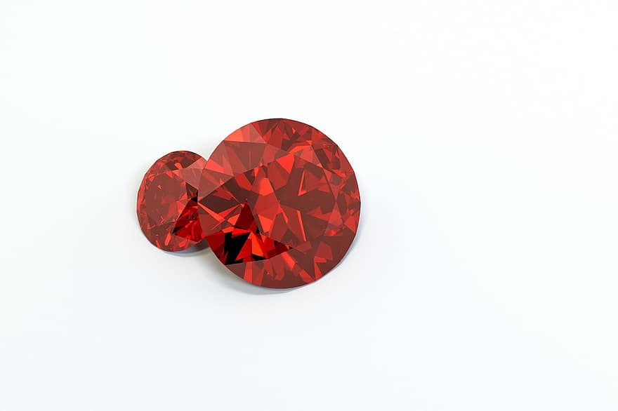 рубини, диаманти, скъпоценен камък, скъпоценни камъни, бял фон, червени камъни, червен камък