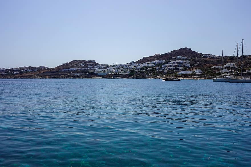 Mykonos, Grecia, isla, mar, Oceano, paisaje, naturaleza