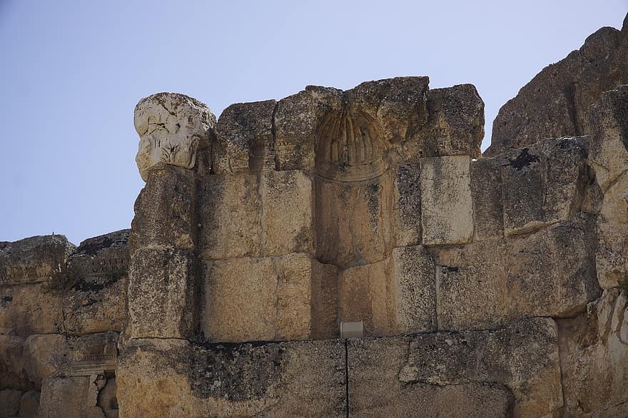 baalbekas, griuvėsiai, architektūra, romėnų, muziejus, Libanas, Senovinis