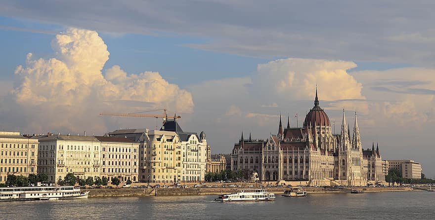 Vengrija, budapestas, upė, rytų Europa, miestas, architektūra