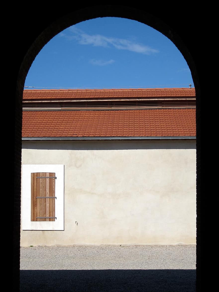 Arch, Door, Paulilles, Dynamite, Factory, Mediterranean, Pyrénées-orientales, Catalonia, France, Nobel, Pyrenees